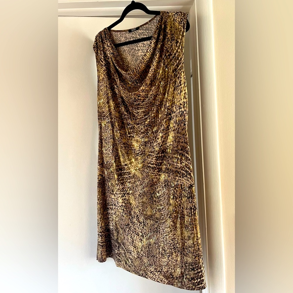 A line, party dress, above knee high. Worn one time.